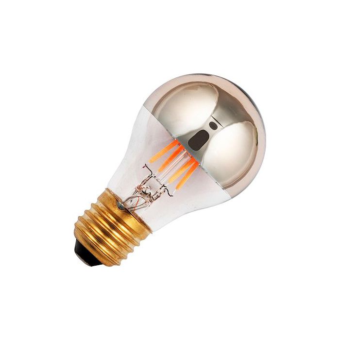 tong Ringlet Onvervangbaar Al 110 jaar uw lampen & verlichtingsspecialist Led Lamp Kopspiegel 4w. E27  Goud Led lamp Filament Led Goud Verbruik: 4.0 watt Vervangt: 20 watt 190  lumen Fitting: E27 KLeurtemperatuur: 2200K. Dimbaar met