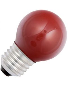 Kogellamp 15 watt E27 Mat Rood                              