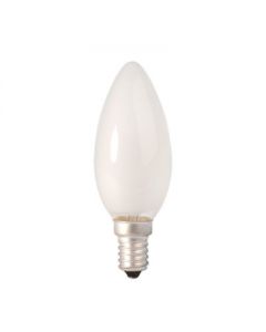 Kaarslamp 7 - 10 watt Mat E14           