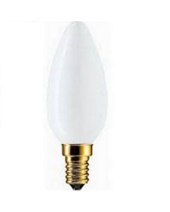 Kaarslamp 15 watt Opaal E14             