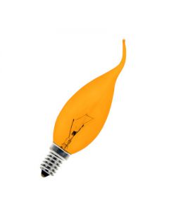 Kaarslamp Tip 25 watt E14 Oranje        