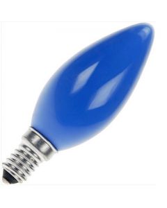 Kaarslamp 25 watt E14 Blauw             