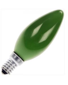 Kaarslamp 25 watt E14 Groen             