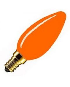 Kaarslamp 25 watt E14 Oranje            