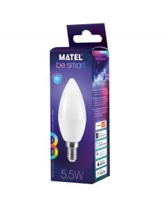 Matel LED Wifi Kaars Lamp E14 C37                           