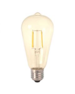 Led Lamp Rustika ST58 5.5w. E27 Goud    