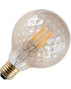 fil.led globe 95mm   ribbed gold  5.5w  