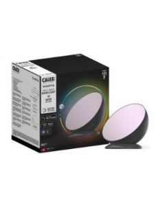 Calex Slimme LED Tafellamp - Wifi Mood light - Smart Sfeerverlichting - RGB en Warm Wit Licht - Zwart