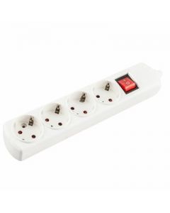 Tafel Contactdoos 4 v. +R.A. + Schak.                       