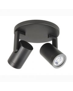 Opbouwspot Halo Zwart 2L.                                   