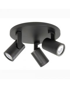Opbouwspot Halo Zwart 3L.                                   