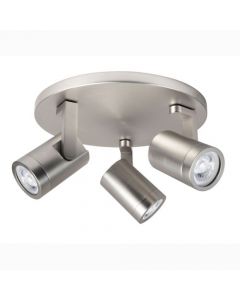 Opbouwspot Halo Nikkel / Staal 3L.                          