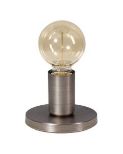 tafellamp base e27   vintage zilver     