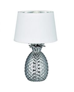 Tafellamp pineapple wit/zilver  klein                       